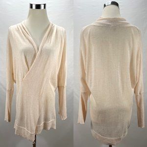 Anthropologie KNITTED & KNOTTED Lightweight Long Sweater Size L Stretch Tunic